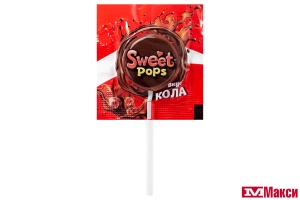 КАРАМЕЛЬ НА ПАЛОЧКЕ (ЭВР) "SWEET POPS" КОЛА 10Г