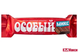ШОКОЛАДНЫЙ БАТОНЧИК "ОСОБЫЙ" С ВАФЛЯМИ 40Г (СЛАВЯНКА)