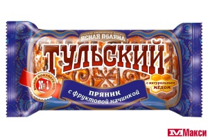 ПРЯНИК "ТУЛЬСКИЙ" 130Г (ЯСНАЯ ПОЛЯНА)(с фруктовой начинкой)
