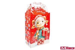 НОВОГОДНИЙ ПОДАРОК "ЗИМНИЕ КУЧЕРЯШКИ" КАРТОН 1200Г (МАКСИ)