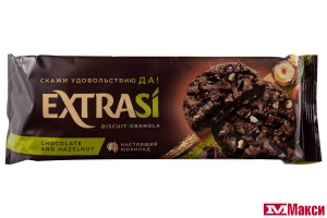ПЕЧЕНЬЕ "ГРАНОЛА" С ШОКОЛАДОМ И ФУНДУКОМ 150Г (EXTRASI) 