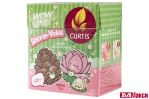 ЧАЙ "CURTIS" WOW DROP SHINRIN-YOKU ЗЕЛЕНЫЙ 15ПИРАМИДОК (МАЙ)