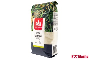 КРУПА МАННАЯ ЭЛИТНАЯ 800Г ПАКЕТ (АГРОАЛЬЯНС)